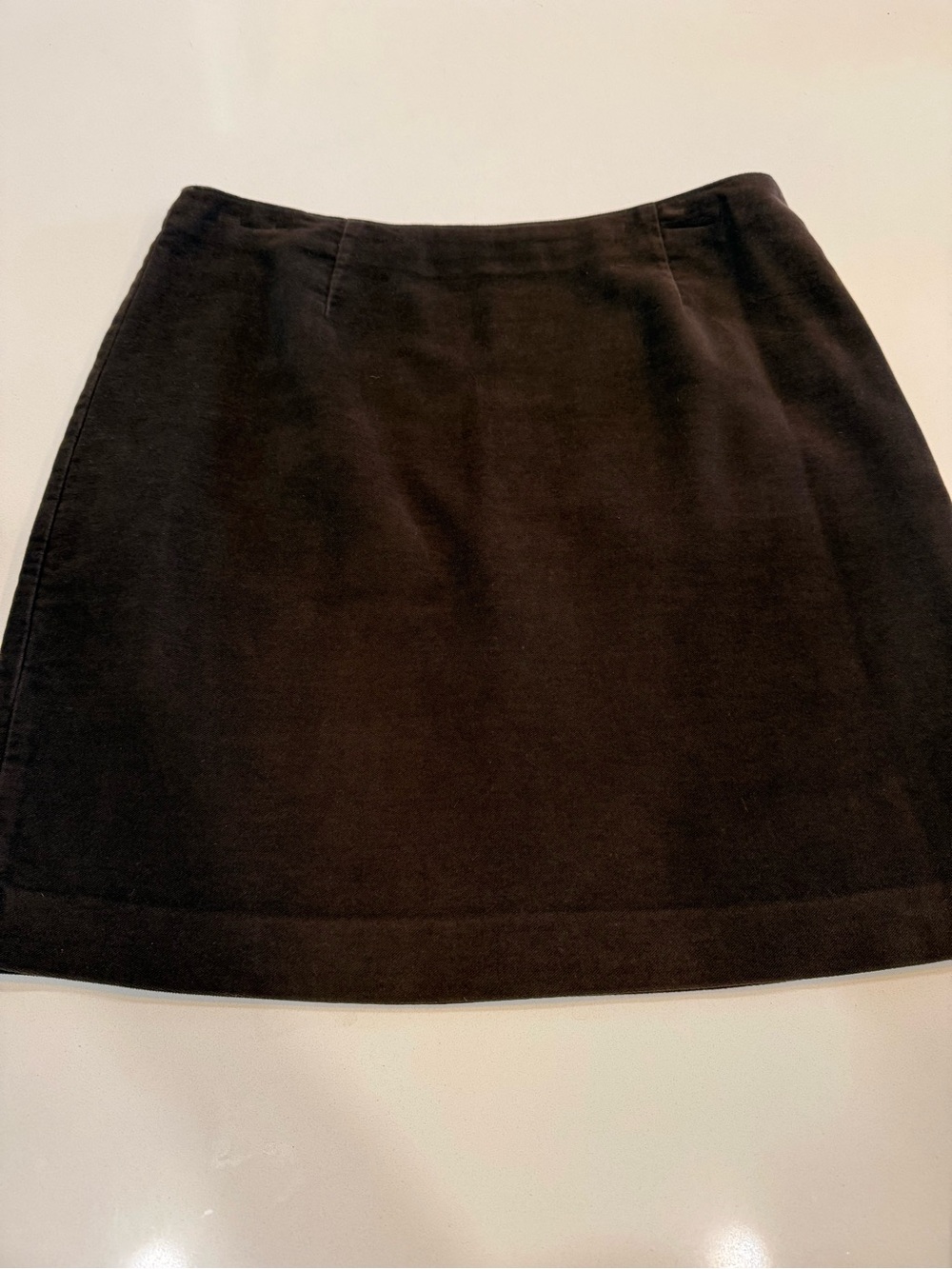 GAP Brown Velvet Mini Skirt - lined